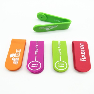 Multi-Function Magnetic Silicone Band Durable Reusable Cable Tie/Smartphone Stand/Earbud Holder/Fridge Magnets/Money Clips.