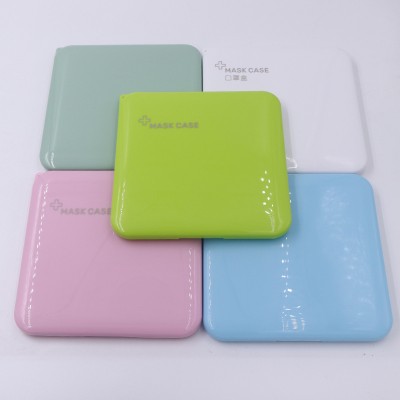 Portable Mask Box, White Mask Organizer Dustproof Storage Case For Mask Pollution Prevention